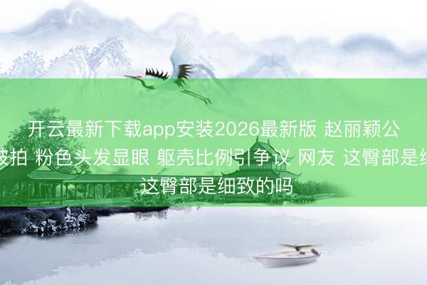 开云最新下载app安装2026最新版 赵丽颖公园分布被拍 粉色头发显眼 躯壳比例引争议 网友 这臀部是细致的吗